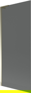 Mexen Next L paravan de cadă 1-batant 80 x 150 cm, grafit, auriu - 895-080-000-03-40-50