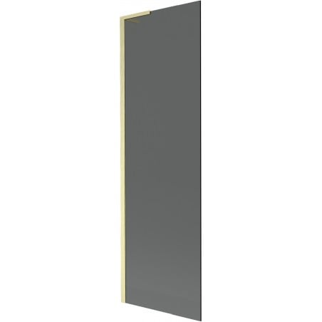 Paravan de cadă Mexen Next L cu 1 panou 60 x 150 cm, grafit, auriu periat - 895-060-000-03-40-55