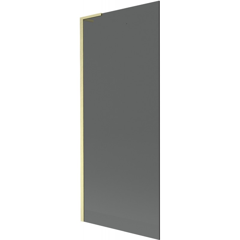 Mexen Next L paravan de baie cu 1 canat 80 x 150 cm, grafit, auriu periat - 895-080-000-03-40-55