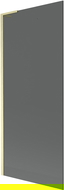 Mexen Next L paravan de baie cu 1 panou 80 x 150 cm, grafit, auriu periat - 895-080-000-03-40-55