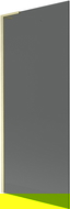 Mexen Next L paravan de cadă cu 1 panou 80 x 150 cm, grafit, auriu periat - 895-080-000-03-40-55