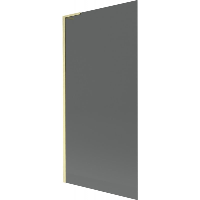 Mexen Next L panou pentru cadă cu 1 canat 90 x 150 cm, grafit, auriu periat - 895-090-000-03-40-55