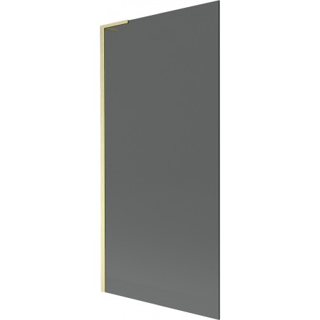 Mexen Next L panou pentru cadă cu 1 canat 90 x 150 cm, grafit, auriu periat - 895-090-000-03-40-55