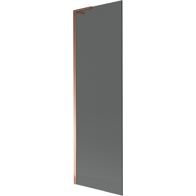 Paravan cadă Mexen Next L 1-panou 60 x 150 cm, grafit, aur roz - 895-060-000-03-40-60