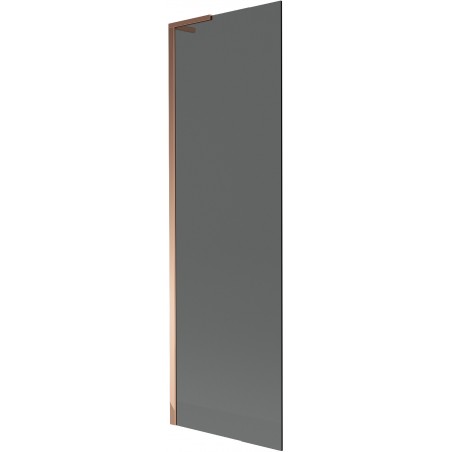 Paravan cadă Mexen Next L 1-panou 60 x 150 cm, grafit, aur roz - 895-060-000-03-40-60