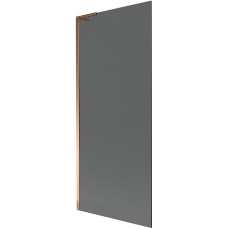 Mexen Next L paravan de cadă cu 1 panou 80 x 150 cm, grafit, aur roz - 895-080-000-03-40-60