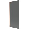 Mexen Next L paravan de cadă cu 1 panou 80 x 150 cm, grafit, aur roz - 895-080-000-03-40-60