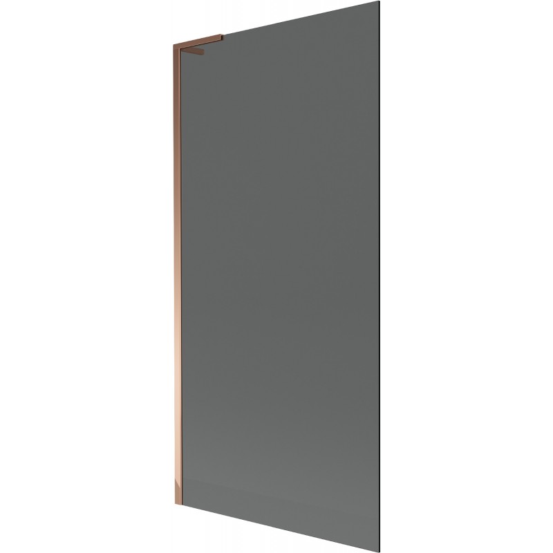 Mexen Next L paravan de baie cu 1 panou 90 x 150 cm, grafit, aur roz - 895-090-000-03-40-60