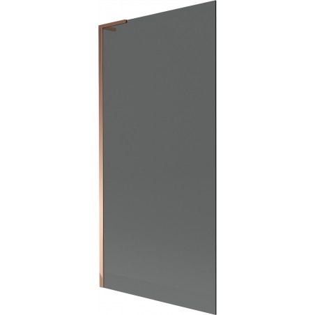 Mexen Next L fürdőkád paraván 1-szárnyú 90 x 150 cm, grafit, rózsaarany - 895-090-000-03-40-60