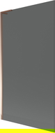 Mexen Next L paravan cadă 1-canată 100 x 150 cm, grafit, aur roz - 895-100-000-03-40-60