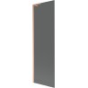 Paravan cadă de baie Mexen Next L cu 1 panou, 60 x 150 cm, grafit, cupru periat - 895-060-000-03-40-65