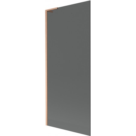 Mexen Next L fürdőkád paraván 1-szárnyú 80 x 150 cm, grafit, kefe réz - 895-080-000-03-40-65