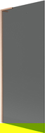 Mexen Next L panou de baie cu un singur panou 80 x 150 cm, grafit, cupru periat - 895-080-000-03-40-65