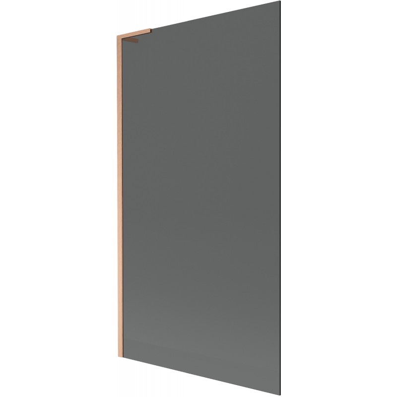 Mexen Next L paravan cadă 1-pliant 100 x 150 cm, grafit, cupru periat - 895-100-000-03-40-65