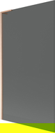 Mexen Next L paravan cadă 1-pliant 100 x 150 cm, grafit, cupru periat - 895-100-000-03-40-65