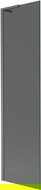 Mexen Next L paravan de baie 1-canat 50 x 150 cm, grafit, gri periat arma - 895-050-000-03-40-66