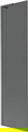 Mexen Next L paravan de baie cu un singur panou 50 x 150 cm, grafit, gri pistol periat - 895-050-000-03-40-66