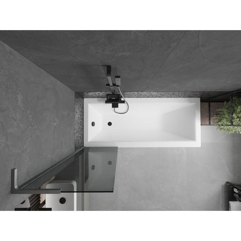 Mexen Next L paravan de baie cu un singur panou 50 x 150 cm, grafit, gri pistol periat - 895-050-000-03-40-66