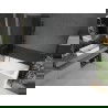 Mexen Next L fürdőszobai paraván 1-szárnyú 80 x 150 cm, grafit, szálcsiszolt gun gray - 895-080-000-03-40-66