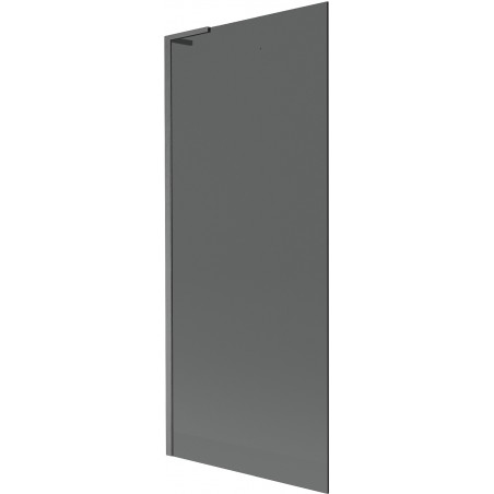 Mexen Next L 1-szárnyú kádparaván 80 x 150 cm, grafit, szálcsiszolt gun gray - 895-080-000-03-40-66