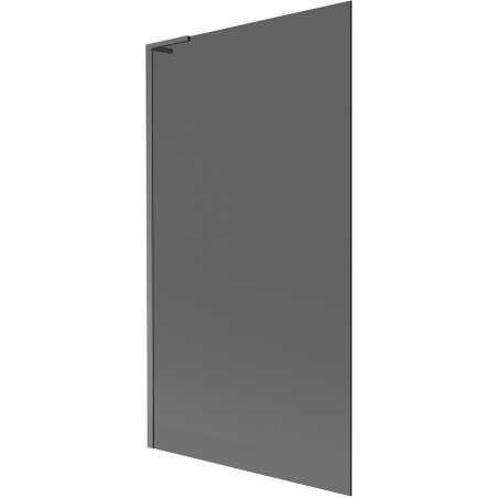 Mexen Next L paravan de cadă 1-canat 100 x 150 cm, grafit, gri armat periat - 895-100-000-03-40-66