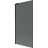 Paravan de baie Mexen Next L cu 1 canat, 90 x 150 cm, grafit, negru - 895-090-000-03-40-70
