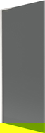 Mexen Next L paravan de baie 1-canat 80 x 150 cm, grafit, nichel periat - 895-080-000-03-40-97