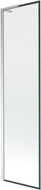 Mexen Next L kádparaván 1-szárnyú 50 x 150 cm, fekete keret, króm - 895-050-000-03-70-01