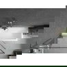 Mexen Next L paravan baie 1-canat 90 x 150 cm, model negru, crom - 895-090-000-03-70-01