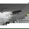 Paravan cadă Mexen Next L 1-canat 100 x 150 cm, model negru, crom - 895-100-000-03-70-01