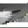 Mexen Next L paravan de baie 1-canat 50 x 150 cm, model negru, alb - 895-050-000-03-70-20