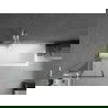 Mexen Next L paravan cadă 1-aripat 60 x 150 cm, model negru, alb - 895-060-000-03-70-20