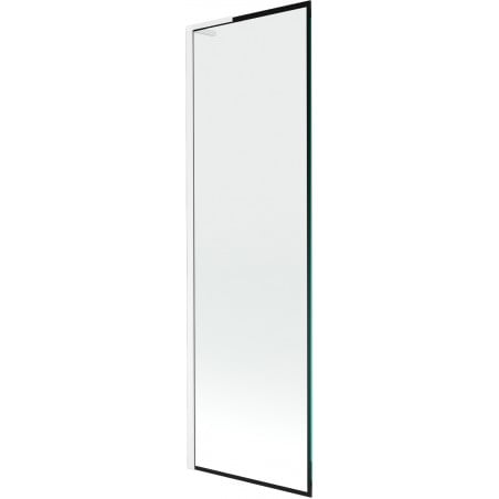 Mexen Next L egyszárnyú fürdőkádparaván 60 x 150 cm, fekete minta, fehér - 895-060-000-03-70-20