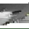 Mexen Next L paravan de cadă, 1 panou 70 x 150 cm, model negru, alb - 895-070-000-03-70-20