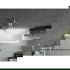 Mexen Next L paravan pentru cadă cu 1 canat 80 x 150 cm, model negru, alb - 895-080-000-03-70-20