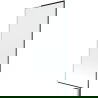 Mexen Next L kádparaván, 1 szárnyú, 80 x 150 cm, fekete minta, fehér - 895-080-000-03-70-20