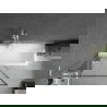 Mexen Next L paravan cadă 1-canat 90 x 150 cm, model negru, alb - 895-090-000-03-70-20