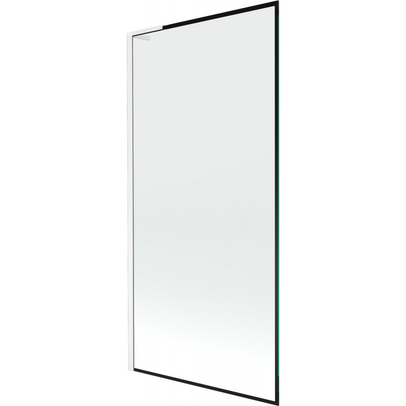 Mexen Next L paravan cadă 1-canat 90 x 150 cm, model negru, alb - 895-090-000-03-70-20