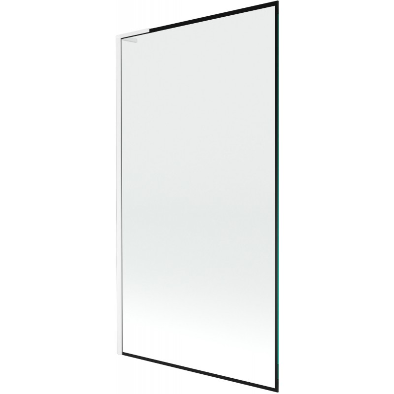 Mexen Next L paravan baie cu 1 aripă 100 x 150 cm, ramă neagră, alb - 895-100-000-03-70-20