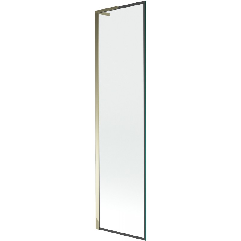 Mexen Next L egyszárnyú fürdőkád paraván 50 x 150 cm, fekete mintás, arany - 895-050-000-03-70-50