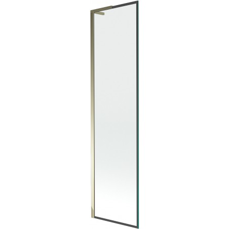 Mexen Next L egyszárnyú fürdőkád paraván 50 x 150 cm, fekete mintás, arany - 895-050-000-03-70-50