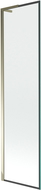 Mexen Next L egy szárnyú fürdőkád paraván 50 x 150 cm, fekete keret, arany - 895-050-000-03-70-50