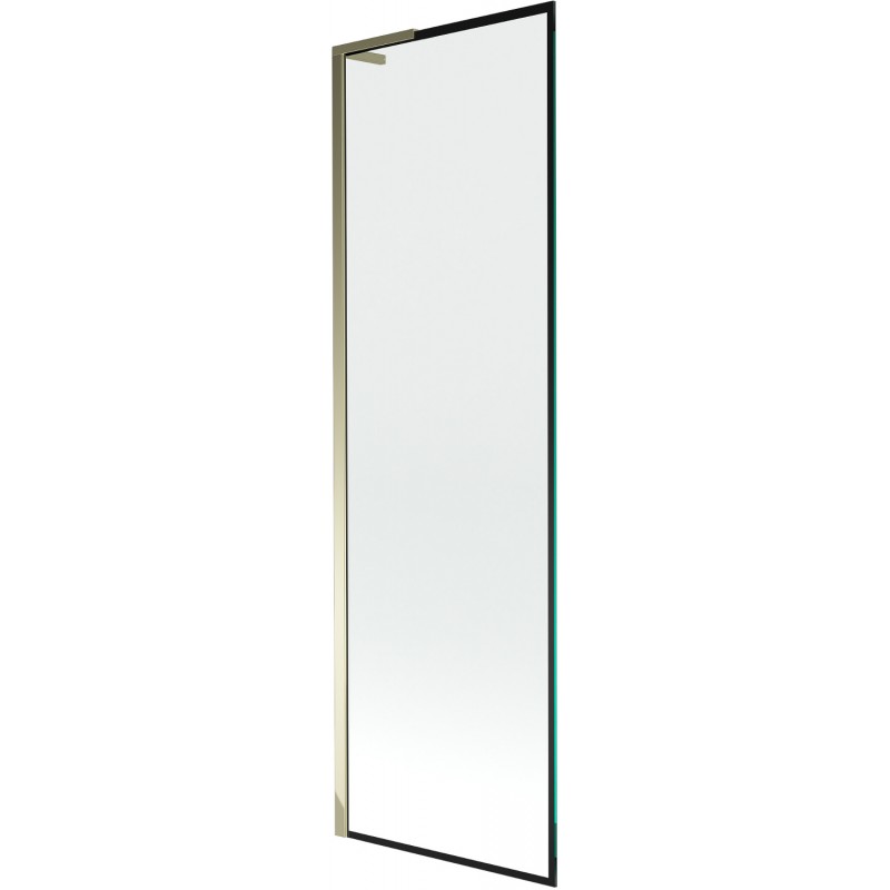 Mexen Next L paravan cadă 1-canat 60 x 150 cm, cadru negru, auriu - 895-060-000-03-70-50