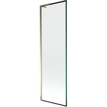 Mexen Next L paravan cadă 1-canat 60 x 150 cm, cadru negru, auriu - 895-060-000-03-70-50