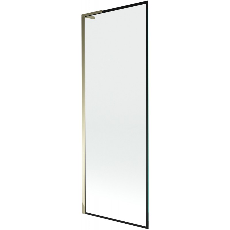 Mexen Next L paravan de cadă cu 1 aripă 70 x 150 cm, model negru, auriu - 895-070-000-03-70-50