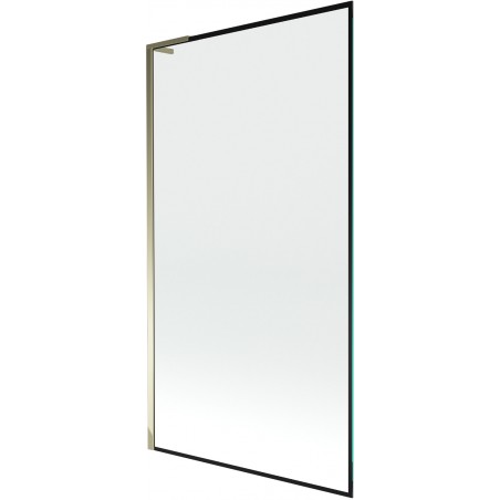 Mexen Next L paravan de baie cu 1 canat 100 x 150 cm, ramă neagră, auriu - 895-100-000-03-70-50