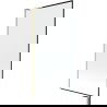 Mexen Next L panou de cadă cu 1 aripă 90 x 150 cm, model negru, auriu periat - 895-090-000-03-70-55