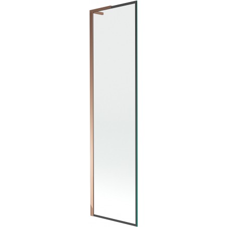 Mexen Next L paravan cadă cu 1 panou, 50 x 150 cm, model negru, auriu roz - 895-050-000-03-70-60