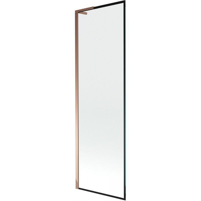 Mexen Next L paravan cadă 1-canată 60 x 150 cm, model negru, aur roz - 895-060-000-03-70-60
