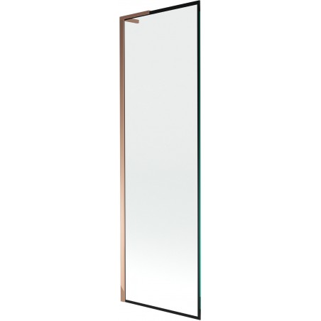 Mexen Next L paravan cadă 1-canată 60 x 150 cm, model negru, aur roz - 895-060-000-03-70-60
